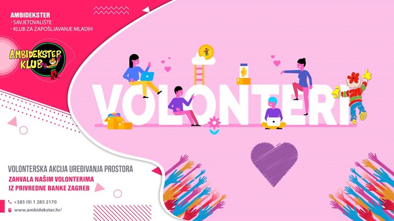Volonterska akcija uređivanja prostora - zahvala našim volonterima iz Privredne banke Zagreb