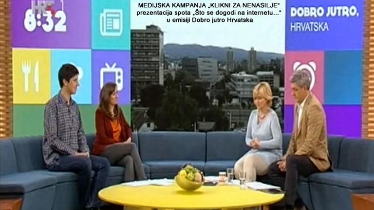 „KLIKNI ZA NENASILJE“ u emisiji Dobro jutro Hrvatska
