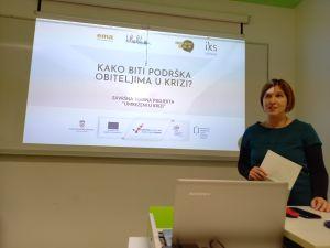 Koordinatorica EME, Barbara Perasović Cigrovski, predstavila je projekt i potrebe obitelji